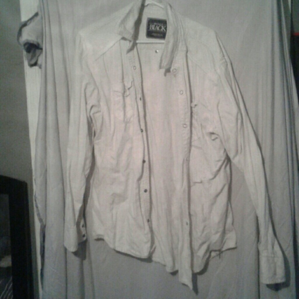 Buckle long sleeve button down shirt